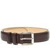 Apc 3cm Paris Leather Belt In Brown