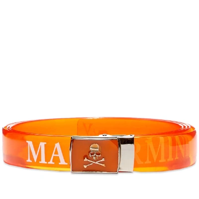Mastermind Japan Mastermind World Vinyl Belt In Orange | ModeSens 