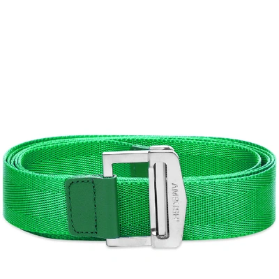 Ambush Logo Buckle Belt In Green