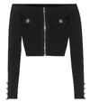 BALMAIN OFF-SHOULDER CARDIGAN,P00484254