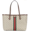 Gucci Women Ophidia Gg Medium Tote Bag In Brown