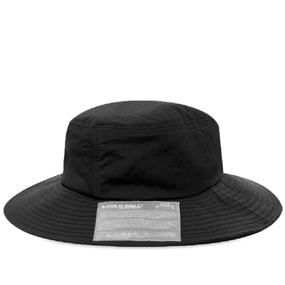 A-cold-wall* Tech Bucket Hat W/ Snap Pocket In Black