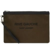 SAINT LAURENT Saint Laurent Rive Gauche Canvas Pouch