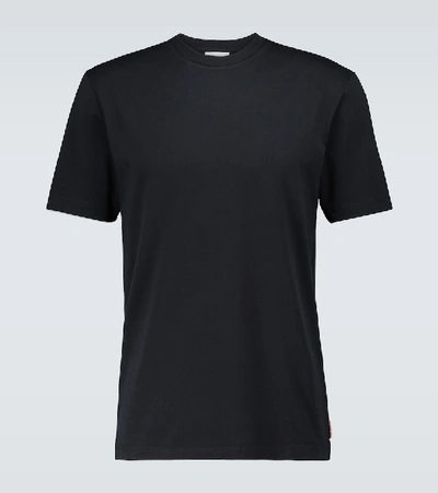 Acne Studios Everest Logo-label Cotton T-shirt In Black