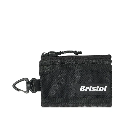 F.c. Real Bristol Mesh Pocket Pouch In Black