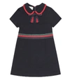 GUCCI FELTED COTTON-JERSEY DRESS,P00498529