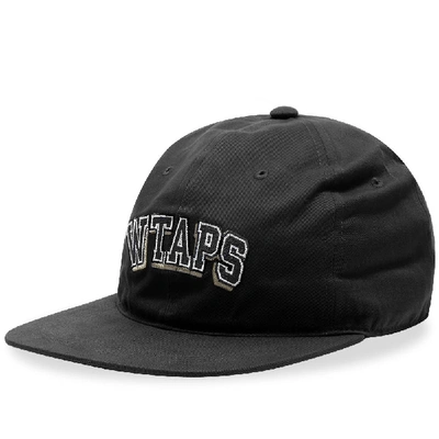 Wtaps T-6h Logo-embroidered Cotton-twill Baseball Cap In Black