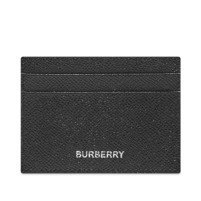 Burberry Leather Credit Card Case In Black