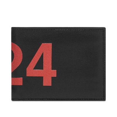 424 Fold Leather Wallet In Black