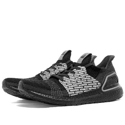 Adidas Consortium Neighborhood Ultraboost 19 Rubber-trimmed Primeknit Sneakers In Black