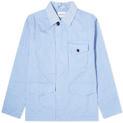 Albam Garment Dyed Foundry Jacket In Blue