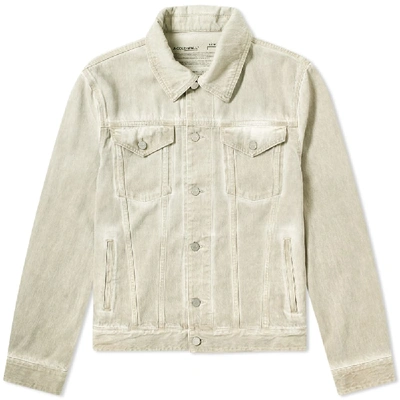 A-cold-wall* Overdyed Cotton Denim Jacket In Moonbeam Mobe
