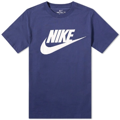 Nike Futura Icon T Shirt Navy In Blue