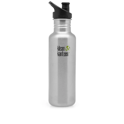 Klean Kanteen Classic Single Wall Sport 3.0 Bottle In Silver