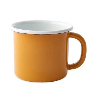 Bornn Enamelware Bloom Large Mug In Orange