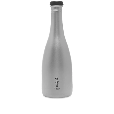 Snow Peak Titanium Sake Bottle In Silver