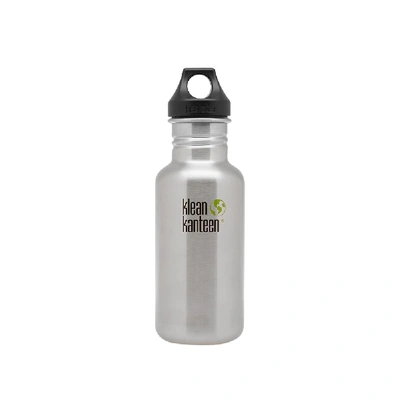 Klean Kanteen Classic Single Wall Loop Bottle In Silver