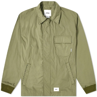 Wtaps Printed Cotton Jacket In Green
