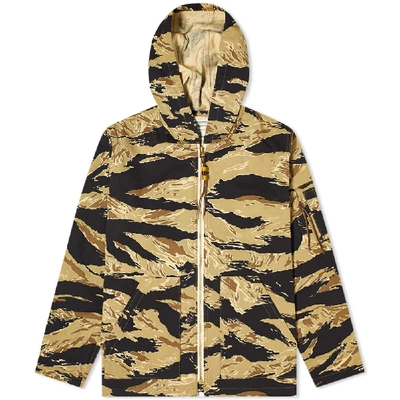 The Real Mccoys The Real Mccoy's Tiger Camouflage Parka In Brown