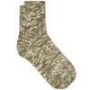 ANONYMOUS ISM Anonymous Ism Slub Crew Quarter Length Sock