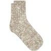 ANONYMOUS ISM Anonymous Ism Slub Crew Quarter Length Sock