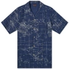 Clot Navy Global Haze Shirt In Blue