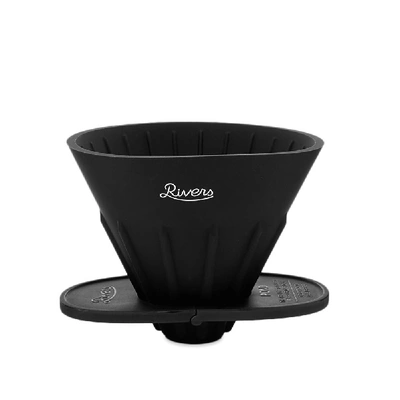 Rivers Cave Reversible Coffee Pour Over & Holder In Black