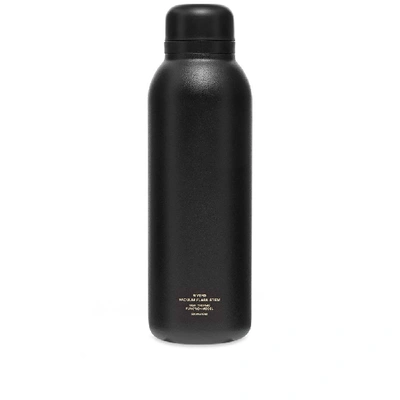 Rivers Stem Double Walled Stainless Steel Vacuum Flask In Black