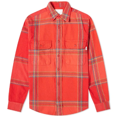 Adsum Big Plaid Overshirt In Red