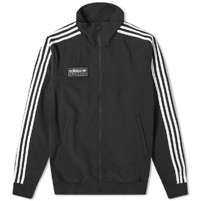 Adidas Consortium Spezial Pleckgate Logo-appliquéd Striped Shell Track Jacket In Black