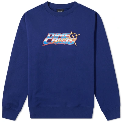 Dime Crisis Crew Sweat In Blue