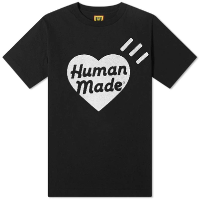 Human Made Heart Logo Tee In Black