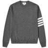 Thom Browne Milano Stitch Pullover In Grey