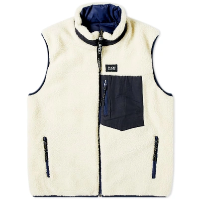 Vanquish Taion Reversible Fleece Vest In White