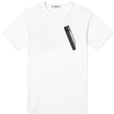 Givenchy Cotton Jersey T-shirt W/ Logo Zip In White