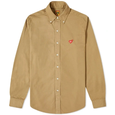 Human Made Twill Shirt In Brown