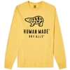 HUMAN MADE Human Made Long Sleeve Polar Bear Logo Tee
