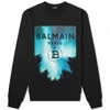 BALMAIN Balmain Night Sky Logo Crew Sweat