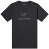 Arc'teryx Arc'word Short Sleeve Logo T-shirt In Black Heather