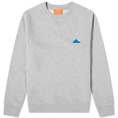Sunspel X John Booth Cloud Print Sweat In Grey