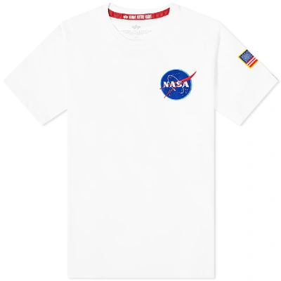 Alpha Industries Space Shuttle Tee In White