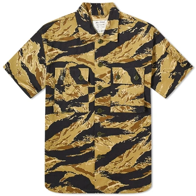 The Real Mccoys The Real Mccoy's Tiger Camouflage Shirt In Brown