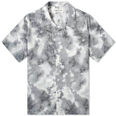 Vanquish Tie-dye Open Collar Shirt In Grey