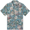 VANQUISH Vanquish Antique Flower Open Collar Shirt