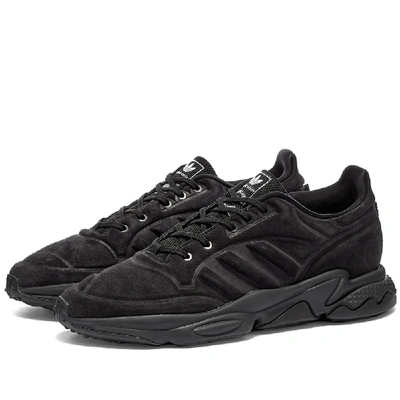 Adidas Consortium Craig Green Kontuur Ii Suede And Mesh Sneakers In Black