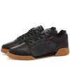 Reebok X Nepenthes Black Workout Leather Sneakers In Black