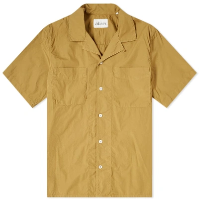 Albam Revere-collar Cotton-twill Shirt In Brown