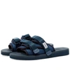 Suicoke Navy Moto-cab Sandals In Blue