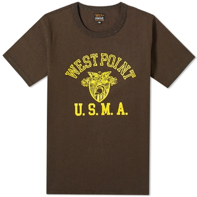 The Real Mccoys The Real Mccoy's West Point Military Tee In Grey