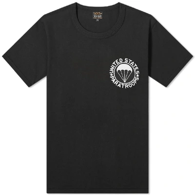 The Real Mccoys The Real Mccoy's United States Paratroopers Tee In Black
